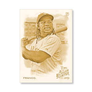 Maikel Franco 2019 Topps Allen & Ginter Oversized Base Cards Poster Gold Ed. # to 1- artbble-pos-19agbb-1247-gold-s