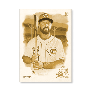 Matt Kemp 2019 Topps Allen & Ginter Oversized Base Cards Poster Gold Ed. # to 1- artbble-pos-19agbb-1255-gold-s
