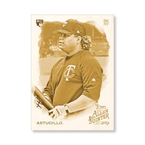 Willians Astudillo 2019 Topps Allen & Ginter Oversized Base Cards Poster Gold Ed. # to 1- artbble-pos-19agbb-1262-gold-s