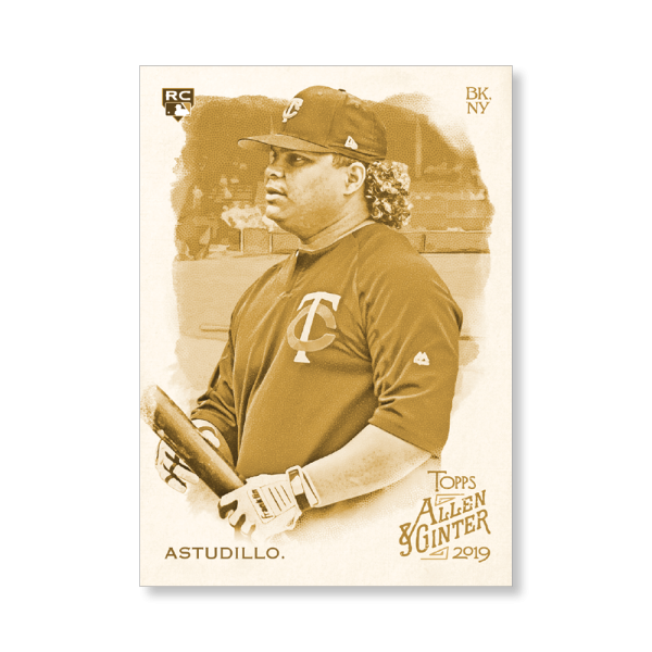 Willians Astudillo 2019 Topps Allen & Ginter Oversized Base Cards Poster Gold Ed. # to 1- artbble-pos-19agbb-1262-gold-s
