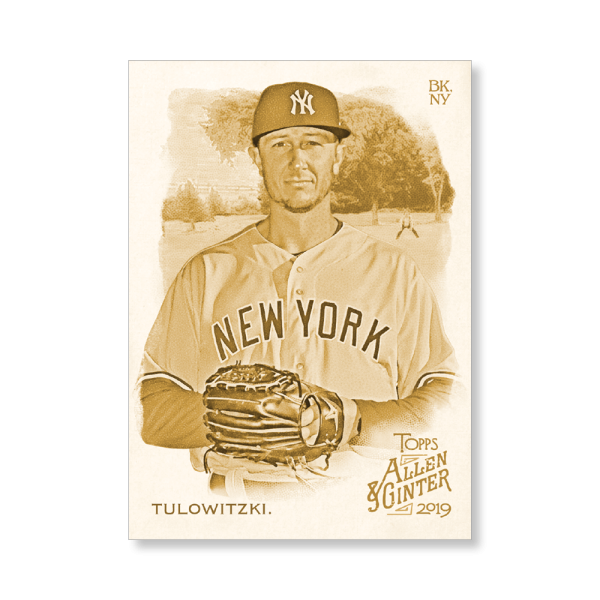 Troy Tulowitzki 2019 Topps Allen & Ginter Oversized Base Cards Poster Gold Ed. # to 1- artbble-pos-19agbb-1265-gold-s