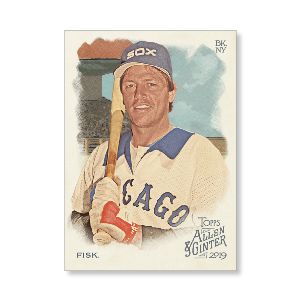 Carlton Fisk 2019 Topps Allen & Ginter Oversized Base Cards Poster # to 99- artbble-pos-19agbb-1272-s