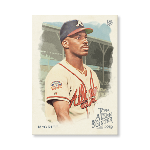 Fred McGriff 2019 Topps Allen & Ginter Oversized Base Cards Poster # to 99- artbble-pos-19agbb-1273-s