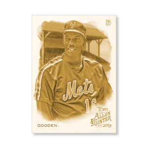 Dwight Gooden 2019 Topps Allen & Ginter Oversized Base Cards Poster Gold Ed. # to 1- artbble-pos-19agbb-1274-gold-s
