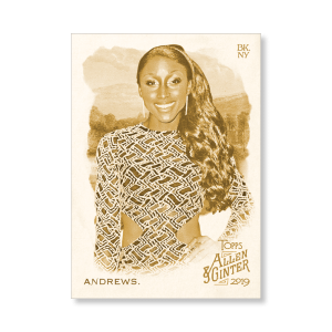 A.J. Andrews 2019 Topps Allen & Ginter Oversized Base Cards Poster Gold Ed. # to 1- artbble-pos-19agbb-1306-gold-s