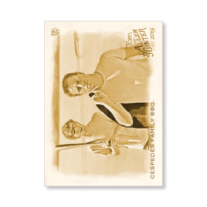 Cespedes Family BBQ 2019 Topps Allen & Ginter Oversized Base Cards Poster Gold Ed. # to 1- artbble-pos-19agbb-1308-gold-s