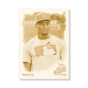 Victor Robles 2019 Topps Allen & Ginter Oversized Base Cards Poster Gold Ed. # to 1- artbble-pos-19agbb-1710-gold-s
