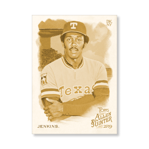 Fergie Jenkins 2019 Topps Allen & Ginter Oversized Base Cards Poster Gold Ed. # to 1- artbble-pos-19agbb-1711-gold-s