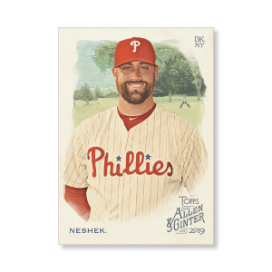 Pat Neshek 2019 Topps Allen & Ginter Oversized Base Cards Poster # to 99- artbble-pos-19agbb-1724-s