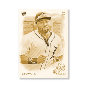 Christin Stewart 2019 Topps Allen & Ginter Oversized Base Cards Poster Gold Ed. # to 1- artbble-pos-19agbb-1726-gold-s