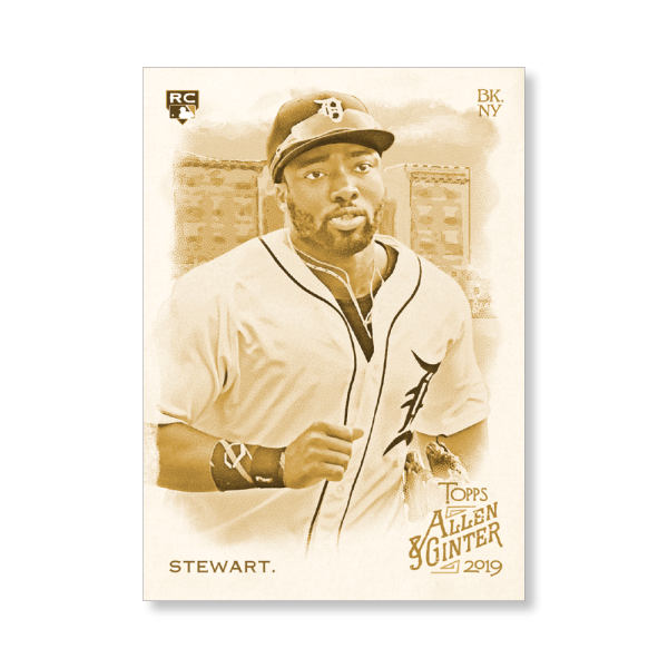 Christin Stewart 2019 Topps Allen & Ginter Oversized Base Cards Poster Gold Ed. # to 1- artbble-pos-19agbb-1726-gold-s