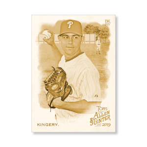 Scott Kingery 2019 Topps Allen & Ginter Oversized Base Cards Poster Gold Ed. # to 1- artbble-pos-19agbb-1730-gold-s