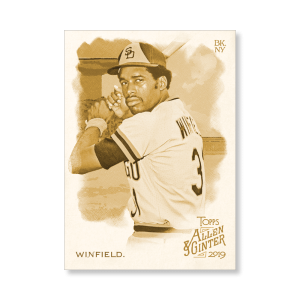 Dave Winfield 2019 Topps Allen & Ginter Oversized Base Cards Poster Gold Ed. # to 1- artbble-pos-19agbb-1731-gold-s