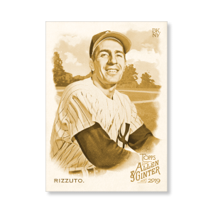 Phil Rizzuto 2019 Topps Allen & Ginter Oversized Base Cards Poster Gold Ed. # to 1- artbble-pos-19agbb-1739-gold-s