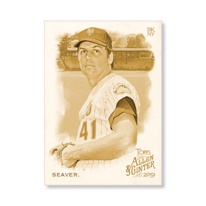 Tom Seaver 2019 Topps Allen & Ginter Oversized Base Cards Poster Gold Ed. # to 1- artbble-pos-19agbb-1743-gold-s