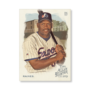 Tim Raines 2019 Topps Allen & Ginter Oversized Base Cards Poster # to 99- artbble-pos-19agbb-1748-s