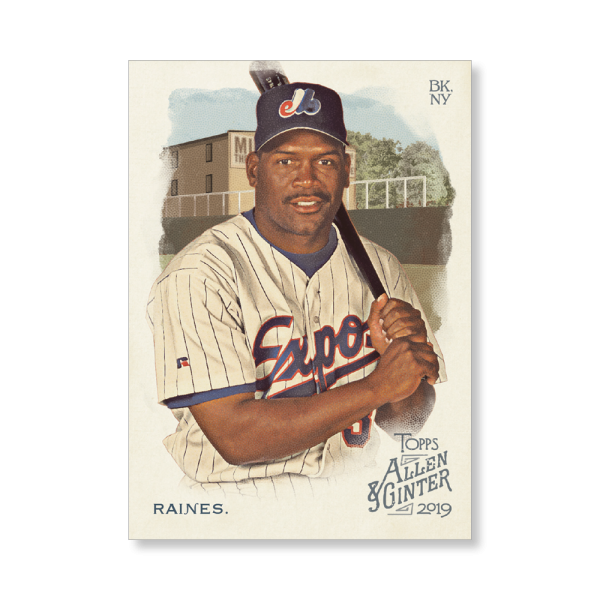 Tim Raines 2019 Topps Allen & Ginter Oversized Base Cards Poster # to 99- artbble-pos-19agbb-1748-s