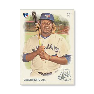 Vladimir Guerrero Jr. 2019 Topps Allen & Ginter Oversized Base Cards Poster # to 99- artbble-pos-19agbb-1980-s