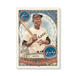 Hank Aaron 2019 Topps Allen & Ginter Oversized Baseball Star Signs Poster # to 99- artbble-pos-19agbb-7401-s