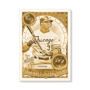 Frank Thomas 2019 Topps Allen & Ginter Oversized Baseball Star Signs Poster Gold Ed. # to 1- artbble-pos-19agbb-7406-gold-s