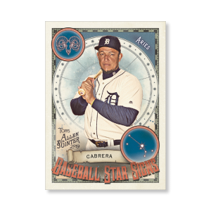 Miguel Cabrera 2019 Topps Allen & Ginter Oversized Baseball Star Signs Poster # to 99- artbble-pos-19agbb-7408-s