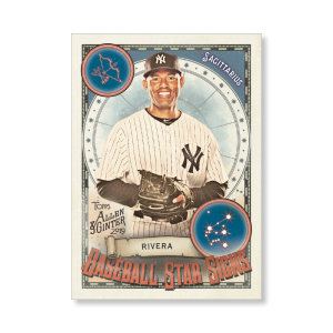Mariano Rivera 2019 Topps Allen & Ginter Oversized Baseball Star Signs Poster # to 99- artbble-pos-19agbb-7420-s