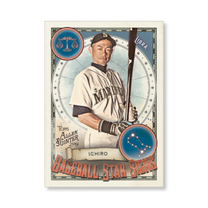 Ichiro 2019 Topps Allen & Ginter Oversized Baseball Star Signs Poster # to 99- artbble-pos-19agbb-7424-s