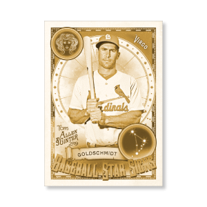 Paul Goldschmidt 2019 Topps Allen & Ginter Oversized Baseball Star Signs Poster Gold Ed. # to 1- artbble-pos-19agbb-7445-gold-s