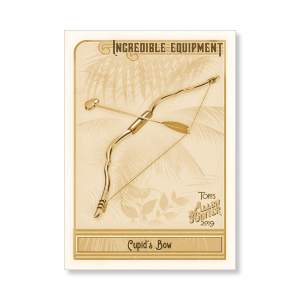 Cupid's Bow 2019 Topps Allen & Ginter Oversized Incredible Equipment Poster Gold Ed. # to 1- artbble-pos-19agbb-7515-gold-s