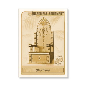 Odin's Throne 2019 Topps Allen & Ginter Oversized Incredible Equipment Poster Gold Ed. # to 1- artbble-pos-19agbb-7518-gold-s