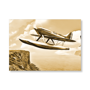 Supermarine S.6B 2019 Topps Allen & Ginter Oversized The History of Flight Poster Gold Ed. # to 1- artbble-pos-19agbb-7553-gold-s
