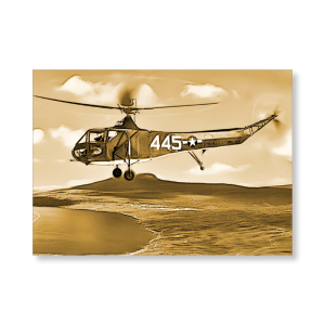 Sikorsky R-4 2019 Topps Allen & Ginter Oversized The History of Flight Poster Gold Ed. # to 1- artbble-pos-19agbb-7555-gold-s