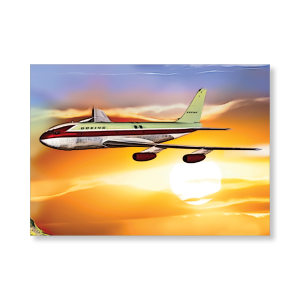 Boeing 707 2019 Topps Allen & Ginter Oversized The History of Flight Poster # to 99- artbble-pos-19agbb-7558-s
