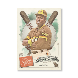 Tony Gwynn 2019 Topps Allen & Ginter Oversized Ginter Greats Poster # to 99- artbble-pos-19agbb-7862-s