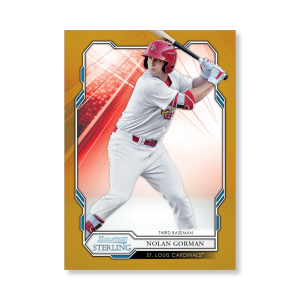 Nolan Gorman 2019 Bowman Sterling Base Prospect Cards Poster Gold Ed. # to 1- artbble-pos-19bsbb-1001-gold-s