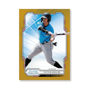 Victor Mesa Jr. 2019 Bowman Sterling Base Prospect Cards Poster Gold Ed. # to 1- artbble-pos-19bsbb-1006-gold-s