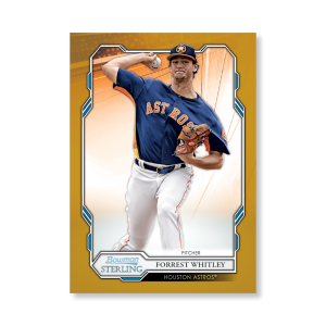 Forrest Whitley 2019 Bowman Sterling Base Prospect Cards Poster Gold Ed. # to 1- artbble-pos-19bsbb-1007-gold-s