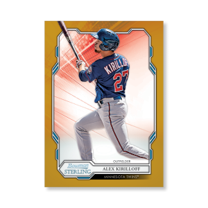 Alex Kirilloff 2019 Bowman Sterling Base Prospect Cards Poster Gold Ed. # to 1- artbble-pos-19bsbb-1008-gold-s
