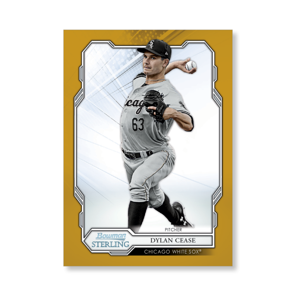 Dylan Cease 2019 Bowman Sterling Base Prospect Cards Poster Gold Ed. # to 1- artbble-pos-19bsbb-1017-gold-s