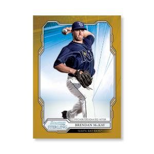 Brendan McKay 2019 Bowman Sterling Base Prospect Cards Poster Gold Ed. # to 1- artbble-pos-19bsbb-1020-gold-s