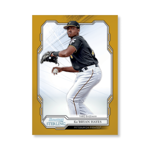 Ke'Bryan Hayes 2019 Bowman Sterling Base Prospect Cards Poster Gold Ed. # to 1- artbble-pos-19bsbb-1031-gold-s