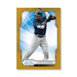Estevan Florial 2019 Bowman Sterling Base Prospect Cards Poster Gold Ed. # to 1- artbble-pos-19bsbb-1038-gold-s