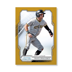 Travis Swaggerty 2019 Bowman Sterling Base Prospect Cards Poster Gold Ed. # to 1- artbble-pos-19bsbb-1058-gold-s