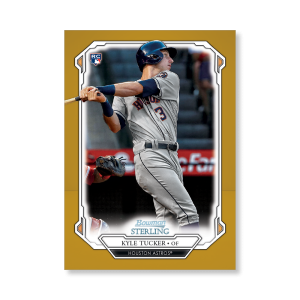 Kyle Tucker 2019 Bowman Sterling Base Rookie Cards Poster Gold Ed. # to 1- artbble-pos-19bsbb-1106-gold-s