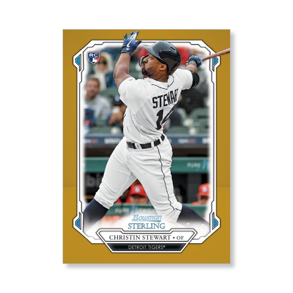 Christin Stewart 2019 Bowman Sterling Base Rookie Cards Poster Gold Ed. # to 1- artbble-pos-19bsbb-1109-gold-s