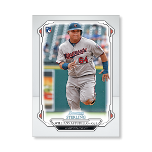 Willians Astudillo 2019 Bowman Sterling Base Rookie Cards Poster # to 99- artbble-pos-19bsbb-1113-s