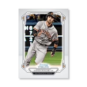 Steven Duggar 2019 Bowman Sterling Base Rookie Cards Poster # to 99- artbble-pos-19bsbb-1115-s
