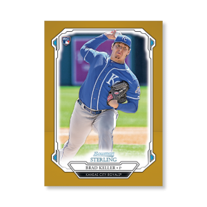 Brad Keller 2019 Bowman Sterling Base Rookie Cards Poster Gold Ed. # to 1- artbble-pos-19bsbb-1117-gold-s