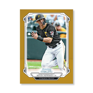 Kevin Newman 2019 Bowman Sterling Base Rookie Cards Poster Gold Ed. # to 1- artbble-pos-19bsbb-1122-gold-s