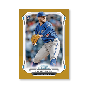 Sean Reid-Foley 2019 Bowman Sterling Base Rookie Cards Poster Gold Ed. # to 1- artbble-pos-19bsbb-1137-gold-s